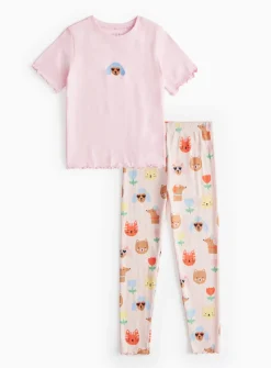 Pink Dog Print Pyjama Set 1-2 years