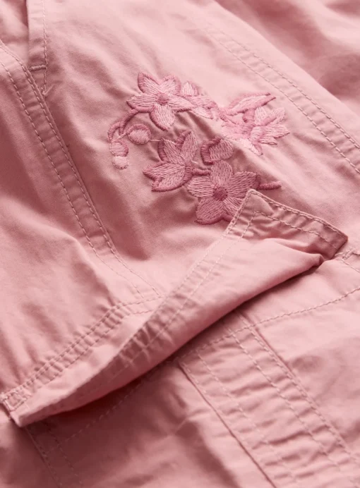Pink Embroidered Parachute Trousers 5 years
