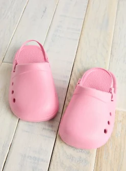 Pink Eva Ankle Strap Clogs 6-9 months