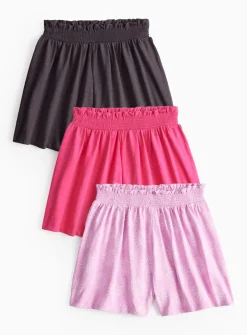 Pink Flippy Shorts 3 Pack 5 years