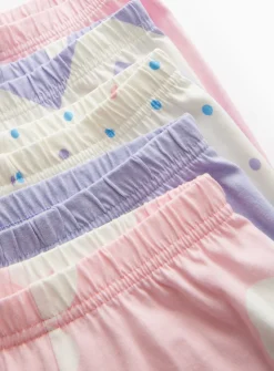 Pink Floral & Heart Print Pyjamas 5 Pack 1-2 years