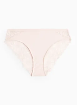 Pink Floral Lace Brazilian Knickers 22