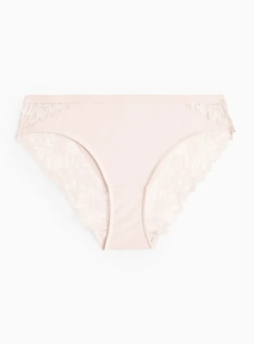 Pink Floral Lace Brazilian Knickers 22
