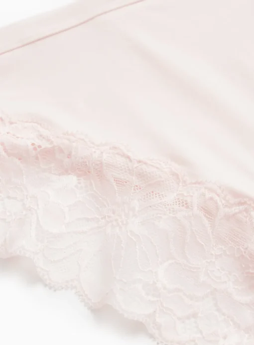 Pink Floral Lace Brazilian Knickers 22