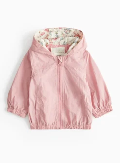 Pink Floral Print Packaway Mac 6-9 months
