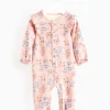 Pink Floral Printed Romper 9-12 months