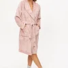 Pink Foil Sun & Moon Fleece Dressing Gown XL