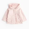 Pink Frill Pocket Rubberised Mac 9-12 months