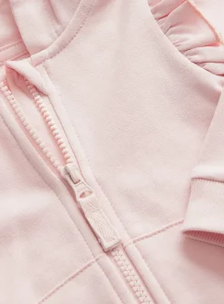 Pink Frill Zip Through Hoodie 12-18 months