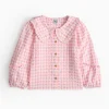 Pink Gingham Woven Blouse 11 years