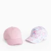 Pink Glitter & Tie Dye Caps 2 Pack 3-5 years