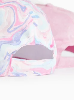 Pink Glitter & Tie Dye Caps 2 Pack 3-5 years
