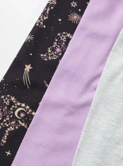 Pink, Grey & Black Lunar T-Shirts 3 Pack 5 years