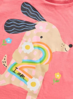 Pink I Am 2 Age Print T-Shirt 1-2 years