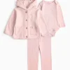 Pink Jacket & Leggings 3 Piece Set 9-12 months