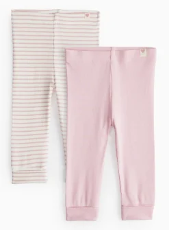 Pink Leggings 2 Pack 6-9 months