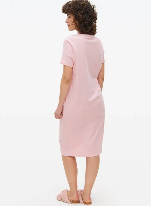 Pink Marché Aux Fruits Slogan Nightdress M