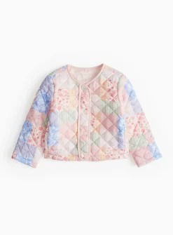 Pink Patchwork Quilted Jacket 4-5 years