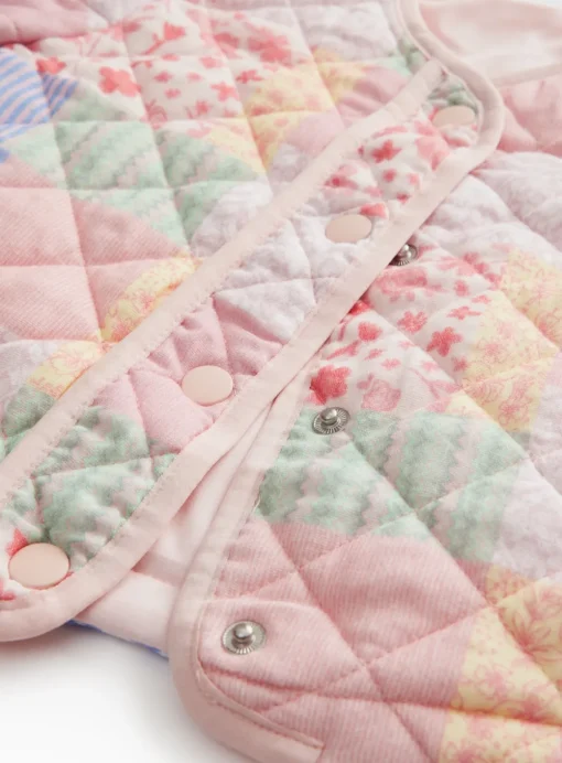Pink Patchwork Quilted Jacket 4-5 years