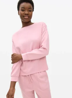 Pink Seam Scuba Co-ord Lounge Top XL