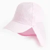 Pink Seersucker Keppie Hat 6-9 years
