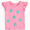 Pink Sequin Apple T-Shirt 1-2 years