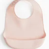Pink Silicone Bib One Size