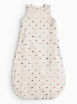 Pink Stripe Cherry Printed 1.5 Tog Sleeping Bag 0-6 Months