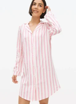 Pink Stripe Night Shirt XXL