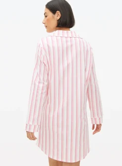 Pink Stripe Night Shirt XXL