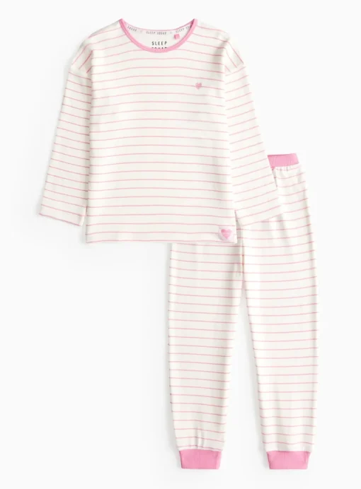 Pink Stripe Pyjama Set 7-8 years