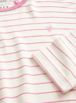 Pink Stripe Pyjama Set 7-8 years