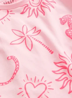 Pink Sunshine Smiles Printed Pyjamas 6-7 years