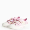 Pink Tie Dye Canvas Twin Strap Trainers 8 Infant