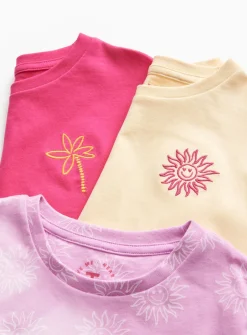 Pink T-Shirts 3 Pack 5 years