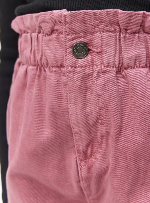Pink Wash Denim Paperbag Jeans 9 years