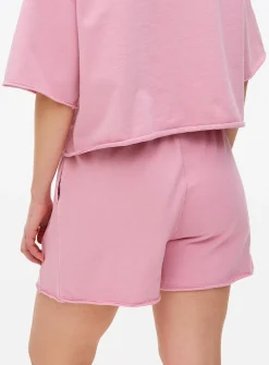 Pink Washed Co-ord Sweat Shorts M