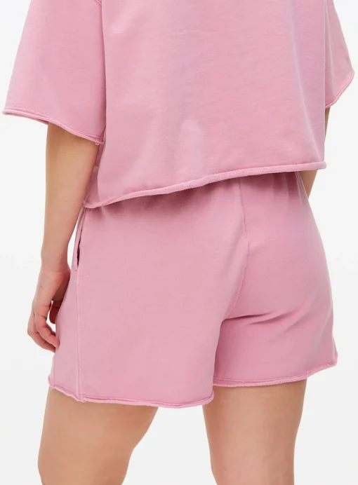 Pink Washed Co-ord Sweat Shorts M