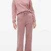 Pink Washed Co-ord Wide Leg Joggers L