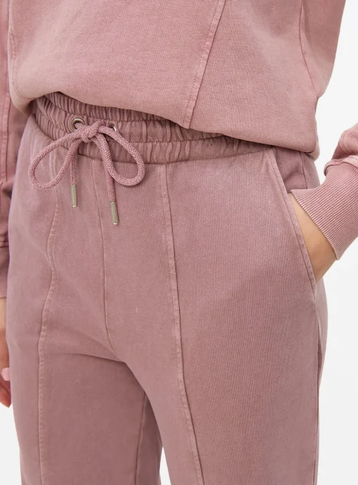 Pink Washed Co-ord Wide Leg Joggers L