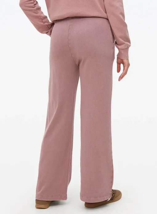 Pink Washed Co-ord Wide Leg Joggers L