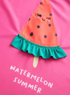 Pink Watermelon Rash Vest & Swim Shorts 1.5-2 years