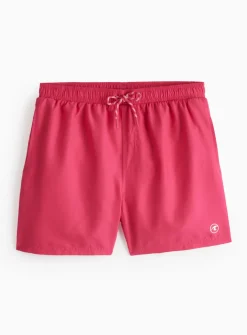 Pink Woven Drawstring Swim Shorts L