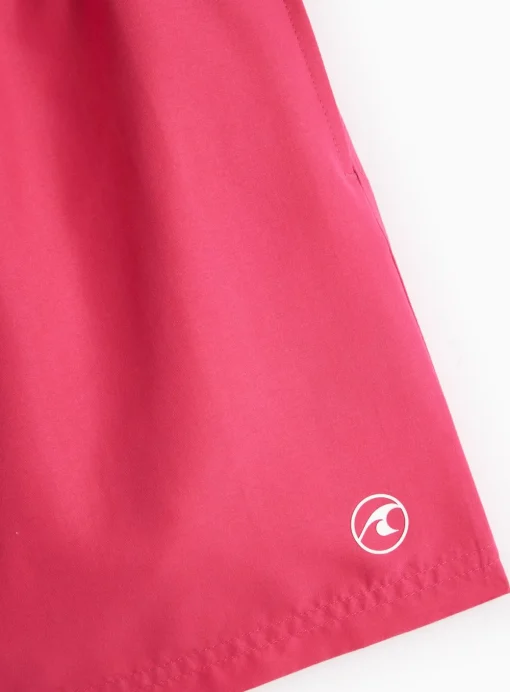 Pink Woven Drawstring Swim Shorts L