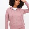 Pink Zip-Through Coord Hoodie M
