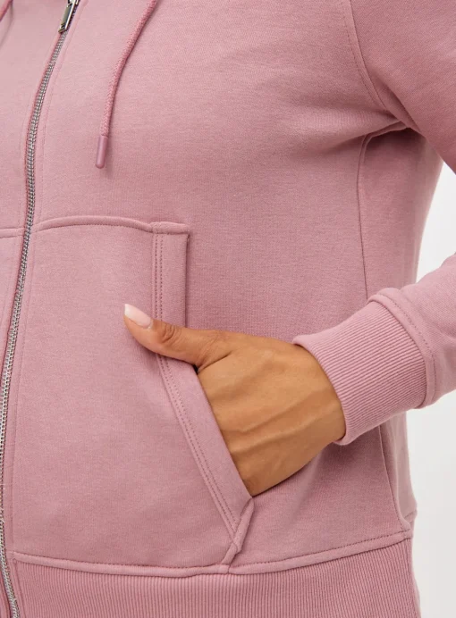 Pink Zip-Through Coord Hoodie M