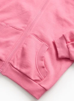 Pink Zip-Through Hoodie 9 years