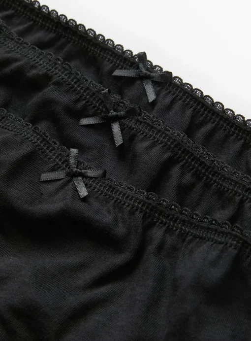 Plain Black Briefs 10 Pack 4-5 years