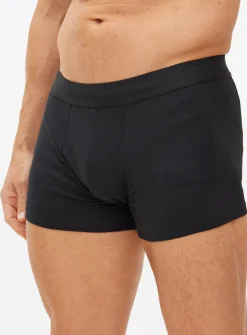 Plain Black Hipsters 5 Pack XXXL