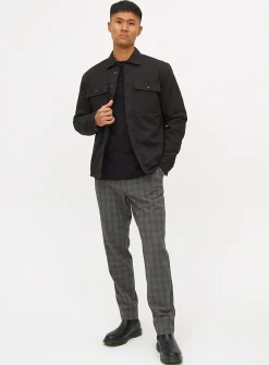 Plain Black Long Sleeve T-Shirt M